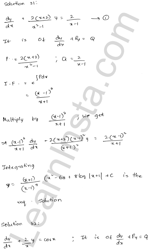 RD Sharma Class 12 Solutions Chapter 22 Differential Equations Ex 22.10 1.23