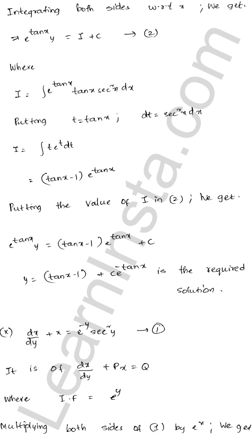RD Sharma Class 12 Solutions Chapter 22 Differential Equations Ex 22.10 1.33