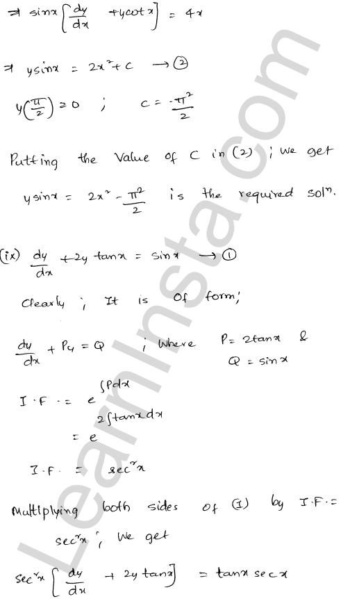 RD Sharma Class 12 Solutions Chapter 22 Differential Equations Ex 22.10 1.43
