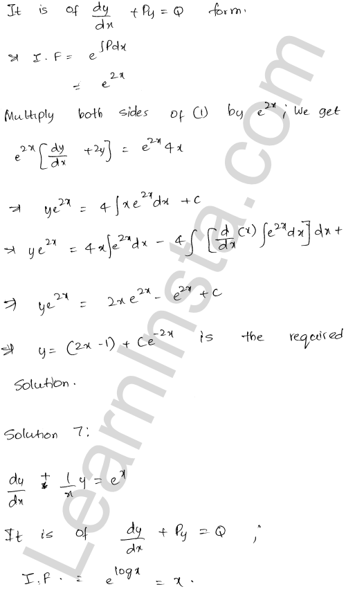 RD Sharma Class 12 Solutions Chapter 22 Differential Equations Ex 22.10 1.5
