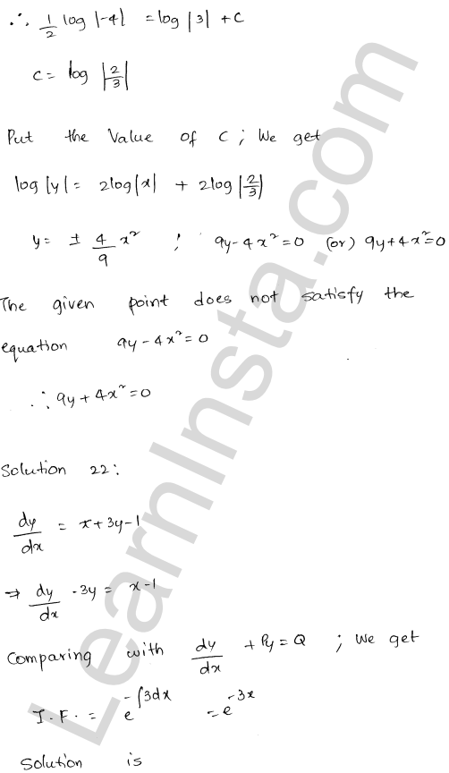 RD Sharma Class 12 Solutions Chapter 22 Differential Equations Ex 22.11 1.31