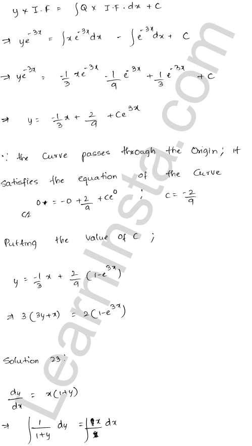 RD Sharma Class 12 Solutions Chapter 22 Differential Equations Ex 22.11 1.32