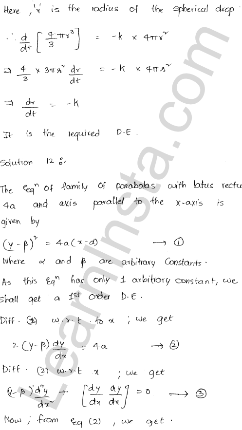 RD Sharma Class 12 Solutions Chapter 22 Differential Equations Ex 22.2 1.14