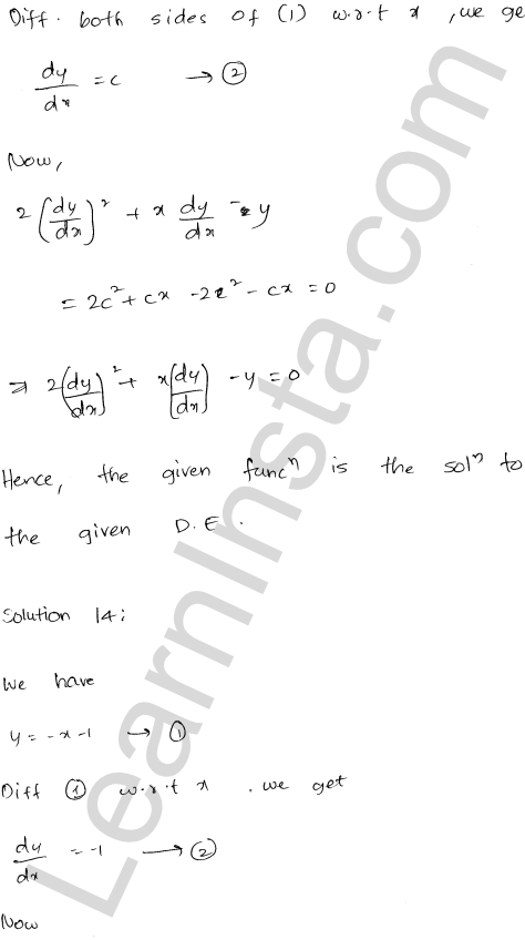 RD Sharma Class 12 Solutions Chapter 22 Differential Equations Ex 22.3 1.12