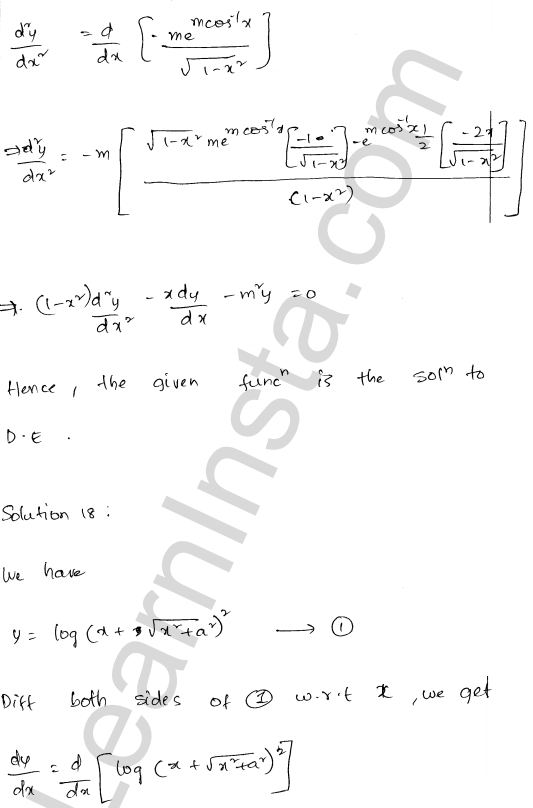 RD Sharma Class 12 Solutions Chapter 22 Differential Equations Ex 22.3 1.16