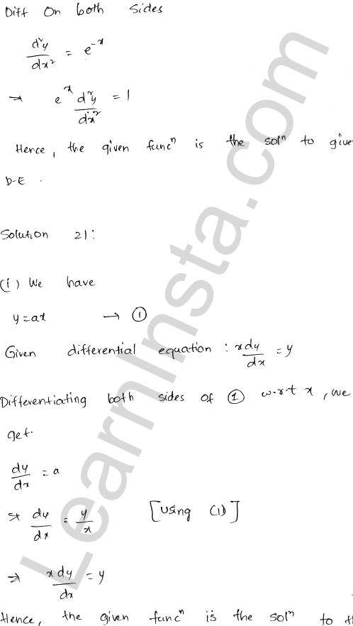 RD Sharma Class 12 Solutions Chapter 22 Differential Equations Ex 22.3 1.19