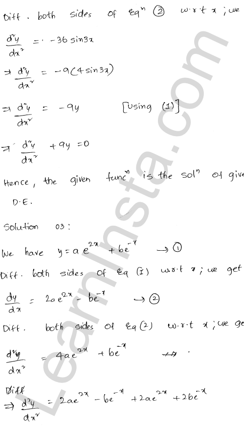 RD Sharma Class 12 Solutions Chapter 22 Differential Equations Ex 22.3 1.2