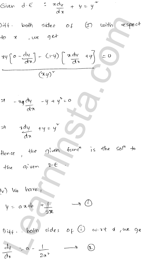 RD Sharma Class 12 Solutions Chapter 22 Differential Equations Ex 22.3 1.21