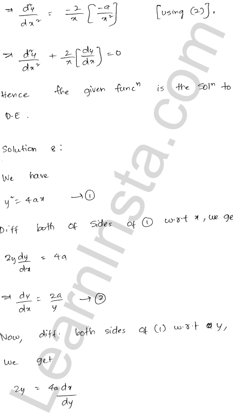 RD Sharma Class 12 Solutions Chapter 22 Differential Equations Ex 22.3 1.6