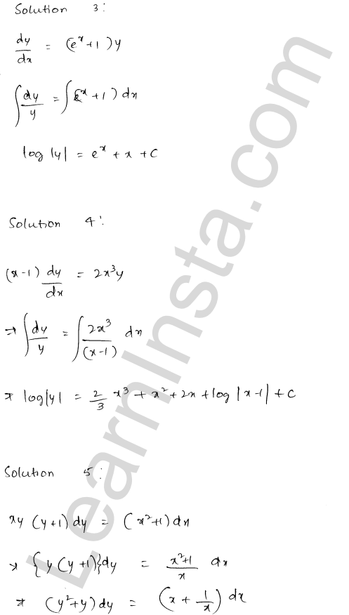 RD Sharma Class 12 Solutions Chapter 22 Differential Equations Ex 22.7 1.2