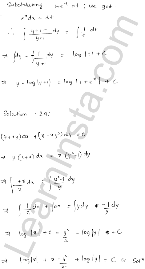 RD Sharma Class 12 Solutions Chapter 22 Differential Equations Ex 22.7 1.21