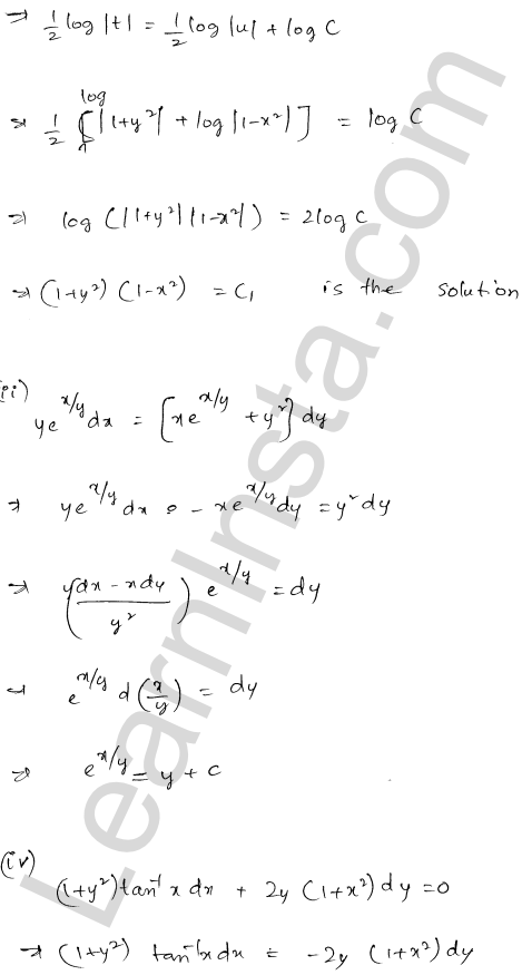 RD Sharma Class 12 Solutions Chapter 22 Differential Equations Ex 22.7 1.28