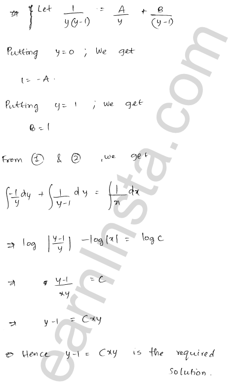 RD Sharma Class 12 Solutions Chapter 22 Differential Equations Ex 22.7 1.5