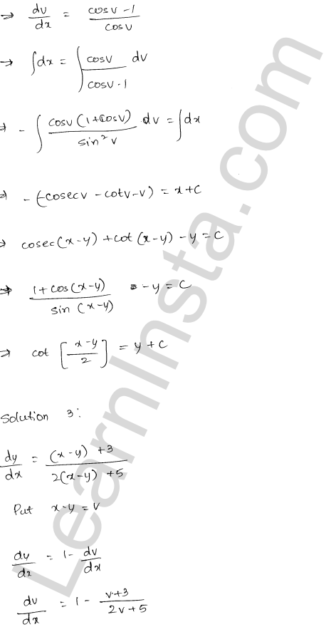RD Sharma Class 12 Solutions Chapter 22 Differential Equations Ex 22.8 1.2