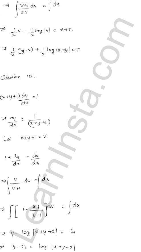 RD Sharma Class 12 Solutions Chapter 22 Differential Equations Ex 22.8 1.8