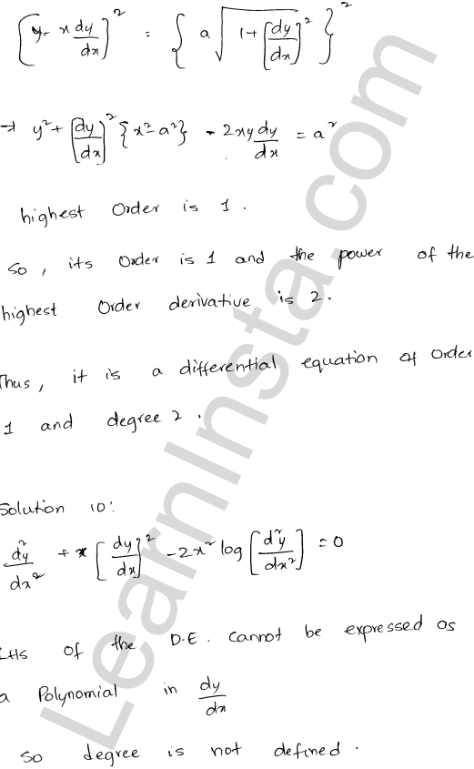 RD Sharma Class 12 Solutions Chapter 22 Differential Equations VSAQ 1.4