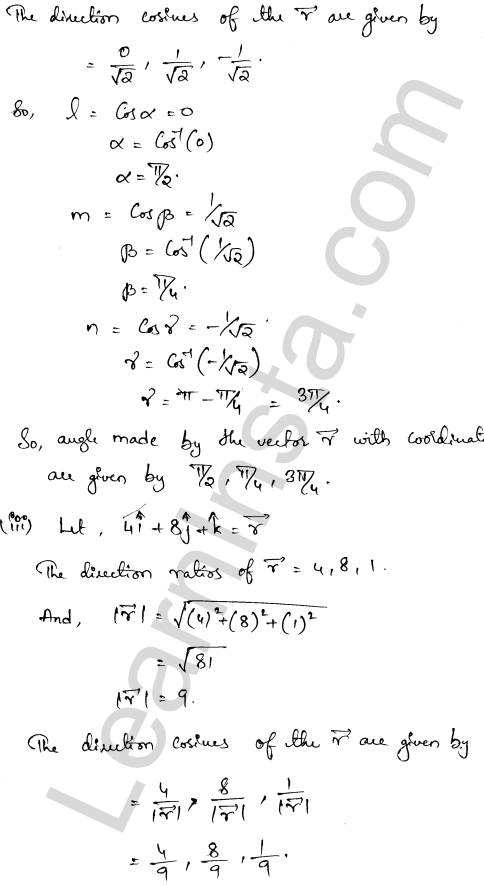 RD Sharma Class 12 Solutions Chapter 23 Algebra of Vectors Ex 23.9 1.6