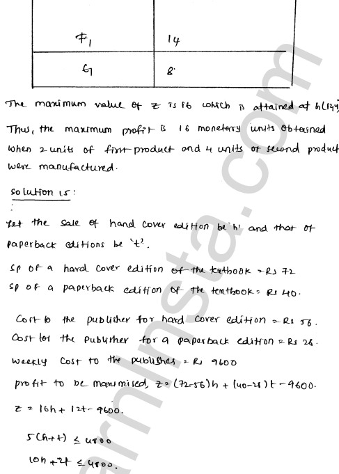 RD Sharma Class 12 Solutions Chapter 30 Linear programming Ex 30.4 1.44