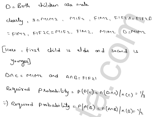 RD Sharma Class 12 Solutions Chapter 31 Probability Ex 31.1 1.5