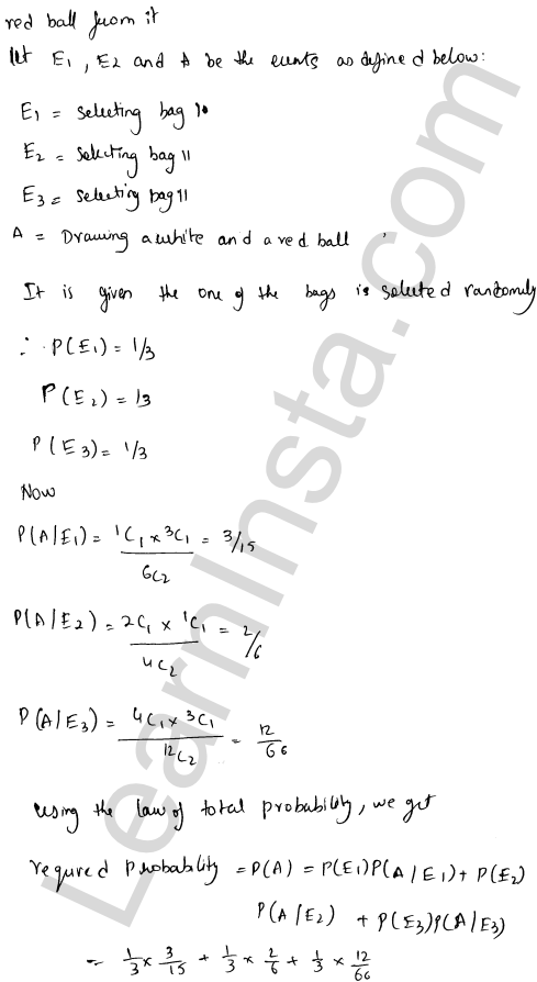 RD Sharma Class 12 Solutions Chapter 31 Probability Ex 31.6 1.6