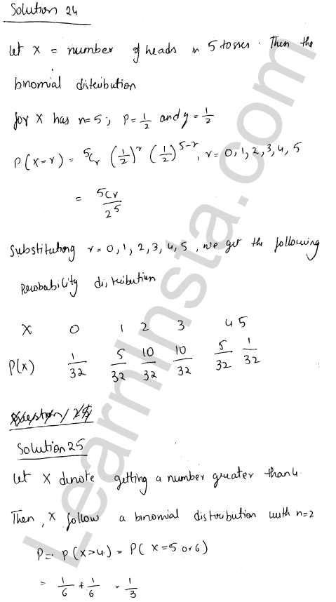 RD Sharma Class 12 Solutions Chapter 33 Binomial Distribution Ex 33.1 1.16