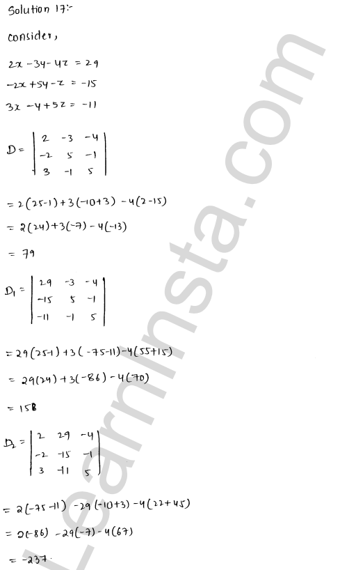 RD Sharma Class 12 Solutions Chapter 6 Determinants Ex 6.4 1.16
