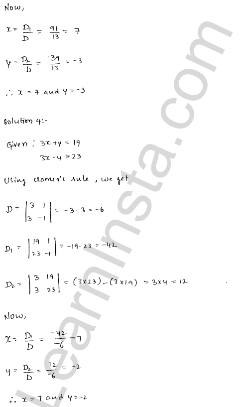 RD Sharma Class 12 Solutions Chapter 6 Determinants Ex 6.4 1.3