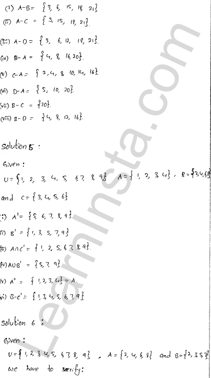 RD Sharma Class 11 Solutions Chapter 1 Sets Ex 1.5 3
