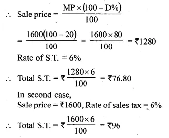 ML Aggarwal Class 10 Solutions for ICSE Maths Chapter 1 Value Added Tax Ex 1 Q4.1