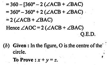 ML Aggarwal Class 10 Solutions for ICSE Maths Chapter 15 Circles Chapter Test Q3.3