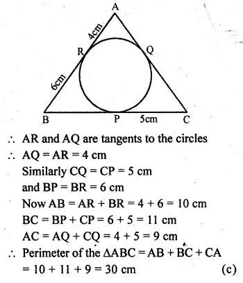 ML Aggarwal Class 10 Solutions for ICSE Maths Chapter 15 Circles MCQS Q22.2
