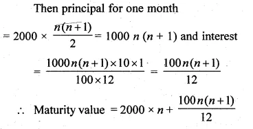 ML Aggarwal Class 10 Solutions for ICSE Maths Chapter 2 Banking Ex 2 Q11.1