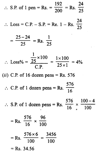 RD Sharma Class 8 Solutions Chapter 13 Profits, Loss, Discount and Value Added Tax (VAT) Ex 13.1 28