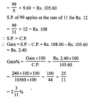 RD Sharma Class 8 Solutions Chapter 13 Profits, Loss, Discount and Value Added Tax (VAT) Ex 13.1 3