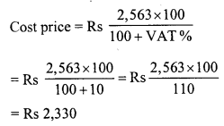 RD Sharma Class 8 Solutions Chapter 13 Profits, Loss, Discount and Value Added Tax (VAT) Ex 13.3 21