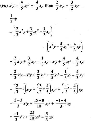 RD Sharma Class 8 Solutions Chapter 6 Algebraic Expressions and Identities Ex 6.2 10