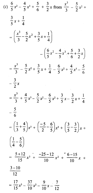 RD Sharma Class 8 Solutions Chapter 6 Algebraic Expressions and Identities Ex 6.2 14