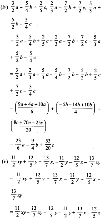 RD Sharma Class 8 Solutions Chapter 6 Algebraic Expressions and Identities Ex 6.2 5