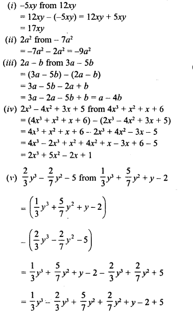 RD Sharma Class 8 Solutions Chapter 6 Algebraic Expressions and Identities Ex 6.2 8