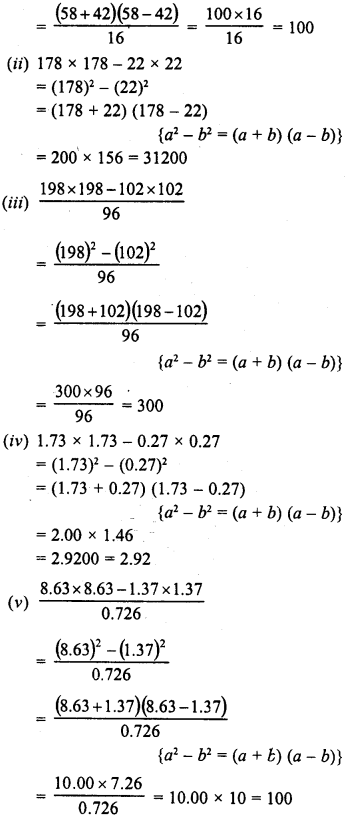 RD Sharma Class 8 Solutions Chapter 6 Algebraic Expressions and Identities Ex 6.6 10