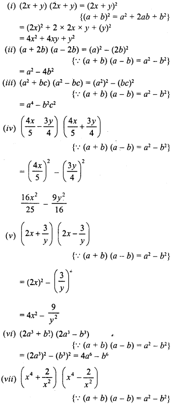 RD Sharma Class 8 Solutions Chapter 6 Algebraic Expressions and Identities Ex 6.6 6