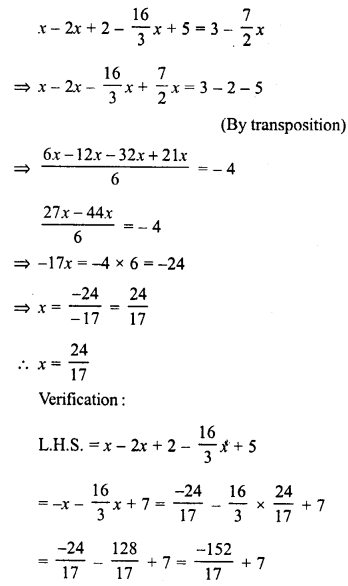 RD Sharma Class 8 Solutions Chapter 9 Linear Equations in One Variable Ex 9.2 5