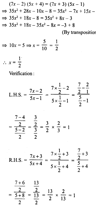 RD Sharma Class 8 Solutions Chapter 9 Linear Equations in One Variable Ex 9.3 34