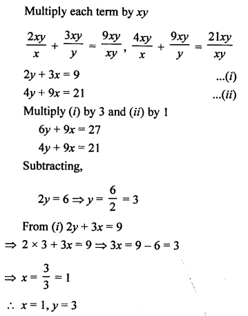 RS Aggarwal Class 10 Solutions Chapter 3 Linear equations in two variables Ex 3F 13