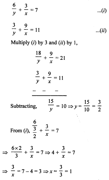 RS Aggarwal Class 10 Solutions Chapter 3 Linear equations in two variables Test Yourself 13
