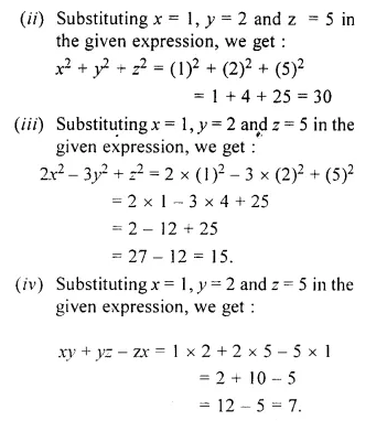 RS Aggarwal Class 6 Solutions Chapter 8 Algebraic Expressions Ex 8B Q2.1