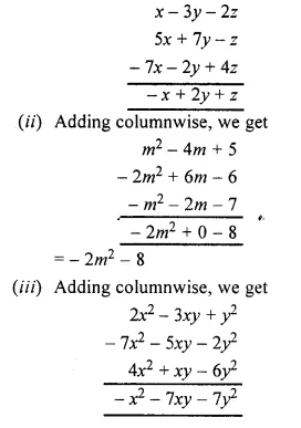 RS Aggarwal Class 6 Solutions Chapter 8 Algebraic Expressions Ex 8C Q2.1