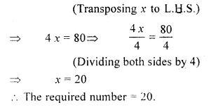RS Aggarwal Class 6 Solutions Chapter 9 Linear Equations in One Variable Ex 9C Q3.1