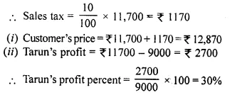 Selina Concise Mathematics Class 10 ICSE Solutions Chapter 1 Value Added Tax Ex 1C 6.1