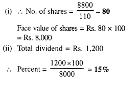 Selina Concise Mathematics Class 10 ICSE Solutions Chapter 3 Shares and Dividend Ex 3A 13.1